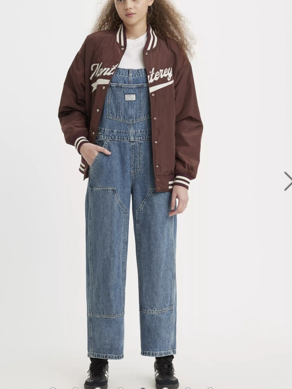 Levi's Women's Blue Relaxed Denim Overalls